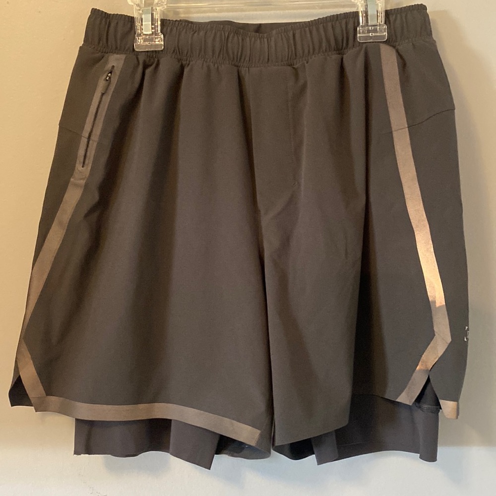 Lululemon Charcoal Lined Athletic Short